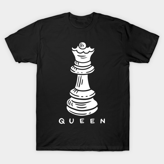 Chess Queen T-Shirt by KAWAIITEE
